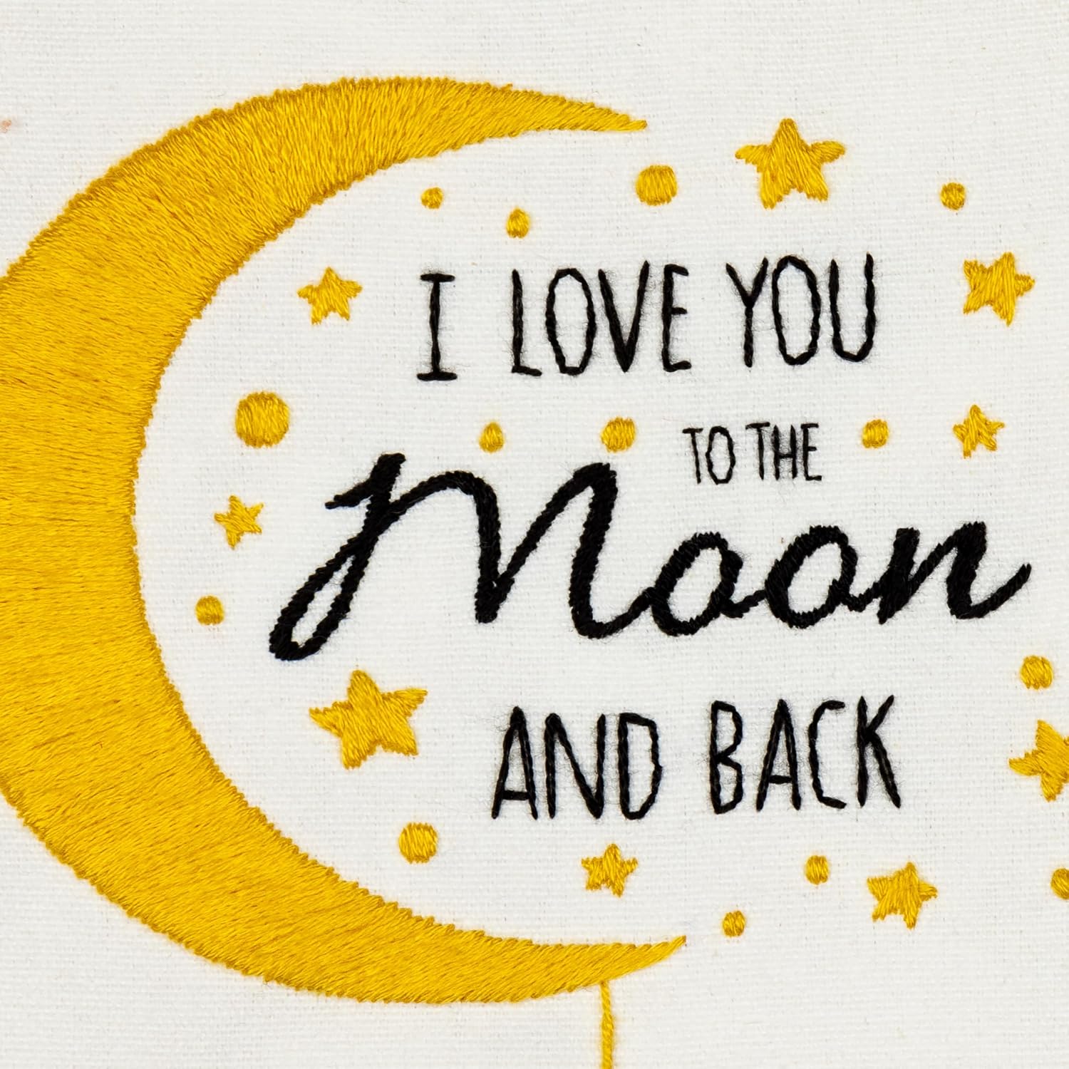 DUTCH STITCH BROTHERS Moon Embroidery Starter Kit with Pattern and Instructions. Stamped Embroidery Kits with Embroidery Clothes with Pattern. 6" Embroidery Hoop