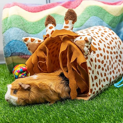 Miniatura 5 de PAWNISAW Escondite de conejillo de indias - Accesorios de jaula de túnel de forro polar para ratas hámster erizo chinchilla animal pequeño juego de