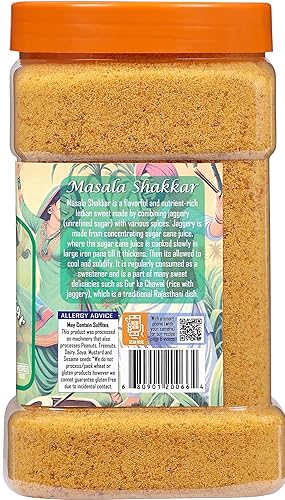 Miniatura 106 de Rani Masala Gur (Jaggery) Azúcar de caña sin refinar indio sin refinar, 17.5 oz (1.1 libras) tarro de PET de 17.64 oz ~ Apto para gluten Vegano