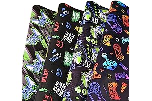 Sikiweiter Gamer Wrapping Paper: Unwrap Excitement with 8 Sheets of Gaming Goodness