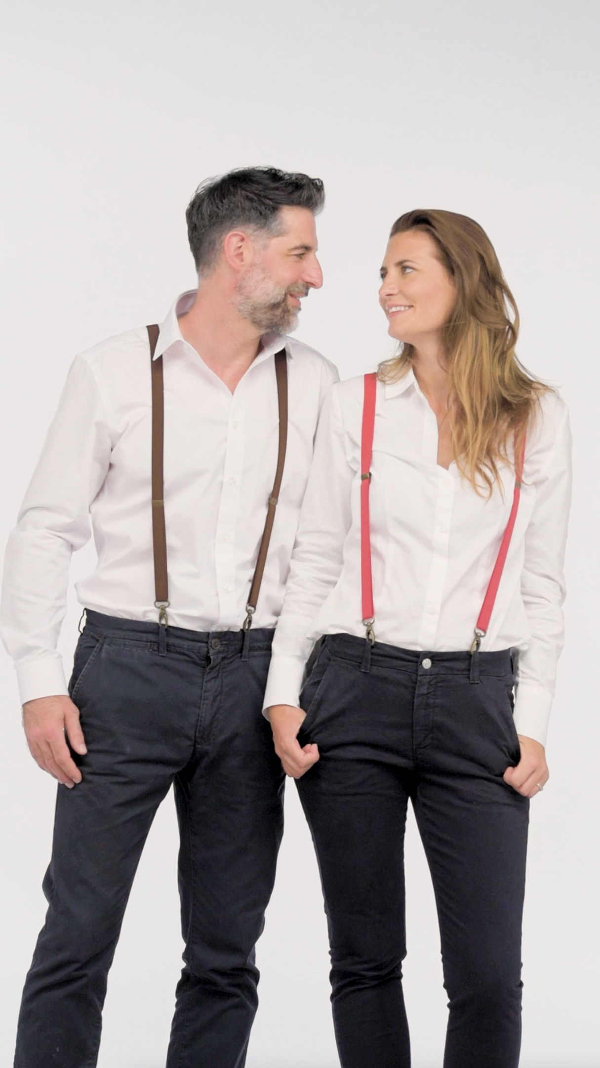 Bretelle Sottili Unisex Olata - Bretelle Elastiche A X Con Clip, Larghezza 2,5cm, Taglia Unica - Foto 6