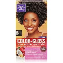 SoftSheen-Carson Dark and Lovely Color-Gloss Ultra Radiant Color Creme, Natural Black