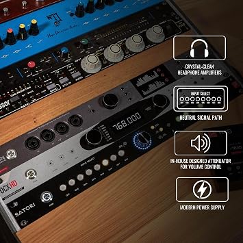 Satori Gen 2 High-End Monitoring Controller & R4S Remote | Mastering-Grade Audio Controller | Studio Controller w/Analog Summing, Talkback & 4 Headphone Amps Studio Monitors