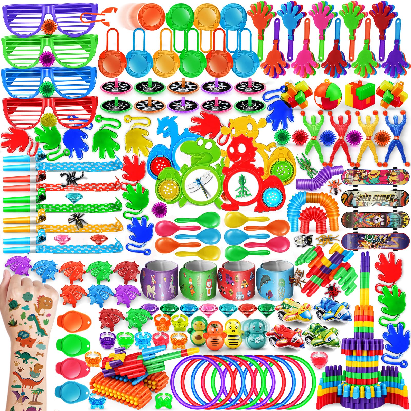 12x Glibber-Eidechsen Spielpackung – Dehnbare Eidechsen 11 Cm, Für Kindergeburtstag & Gastgeschenke