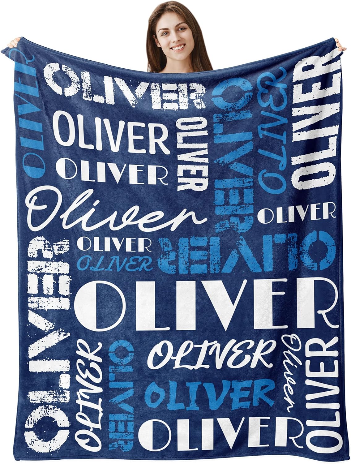 Personalised Blankets Name Blanket for Adults Baby Custom Throw Fleece