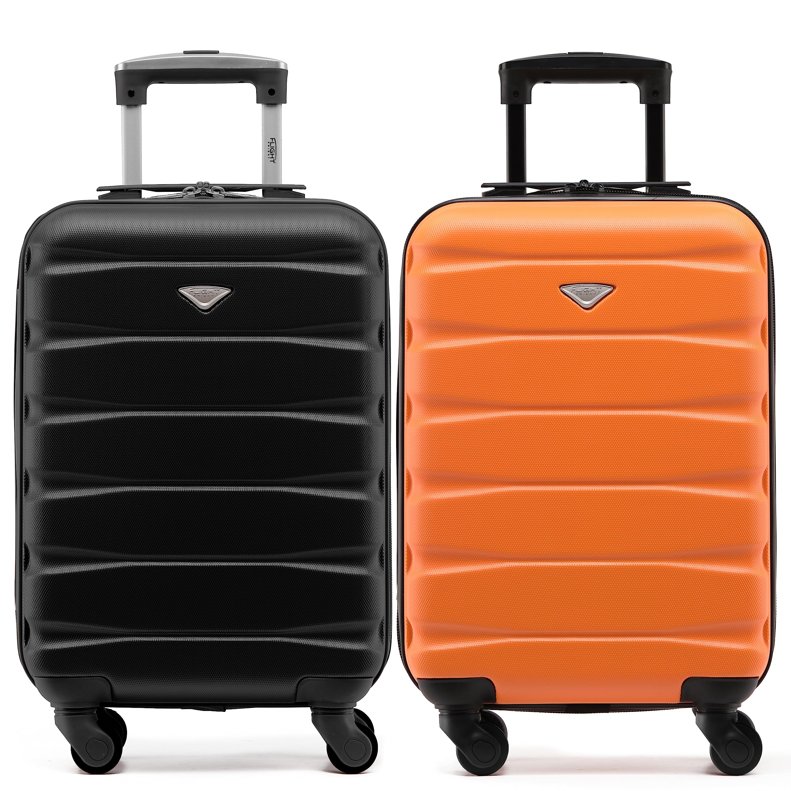 Flight Knight Suitcase Set of 2 Lightweight 4 Wheel ABS Hard Case Cabin Carry On Hand Luggage Approved for Over 100 Airlines Including easyJet, British Airways, Ryanair & Many More 55x35x20cm — view 237