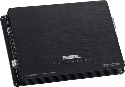 Miniatura 10 de Sound Storm Laboratories EV2500M Evolution 2500 vatios 2 ohmios clase estable AB monobloque MOSFET amplificador de coche con control remoto de