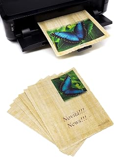 Feuille de papier Papyrus Tarascio DIY utilisable pour l'impression par ordinateur (en lot de 6 feuilles)