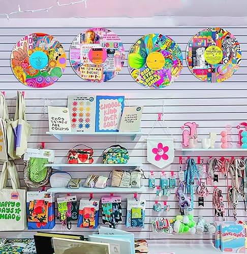 Miniatura 7 de HK Studio Records Hippie Room Decor Aesthetic 12" Pack 4 - Decoración de dormitorio, decoración de habitación Hypebeast Vinilo CD,Galaxy 003,Galaxy