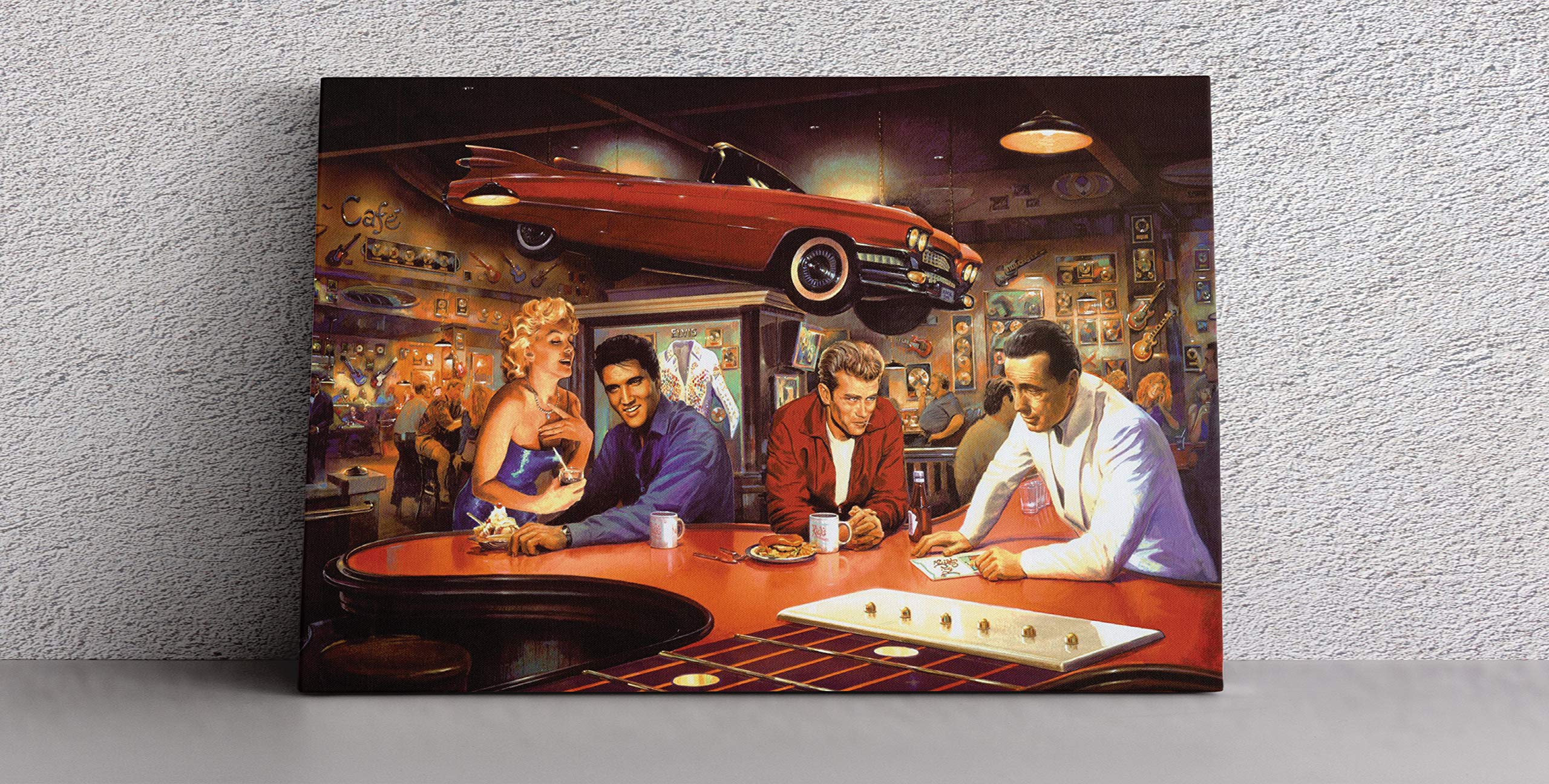 Amazon.com: Marilyn Monroe Elvis Presley James Dean at the Bar