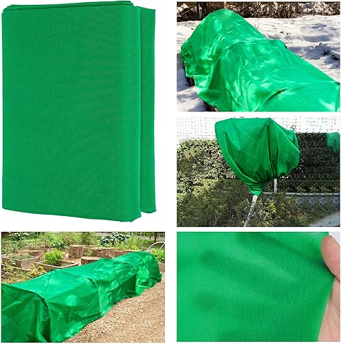 peony man Cubierta para plantas, protección contra la congelación, color blanco, de 9.8 x 32.8 pies, manta para plantas, tela de congelación,