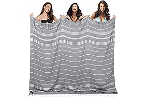 Oversized Turkish Beach Throw Blanket for Family