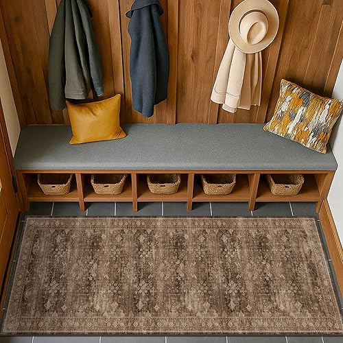 Miniatura 176 de Alfombra Boho Negra para Sala de Estar - Alfombra de Área Lavable de 10x14 Pies, Alfombras de Comedor para Debajo de la Mesa, Alfombra Suave de Pelo