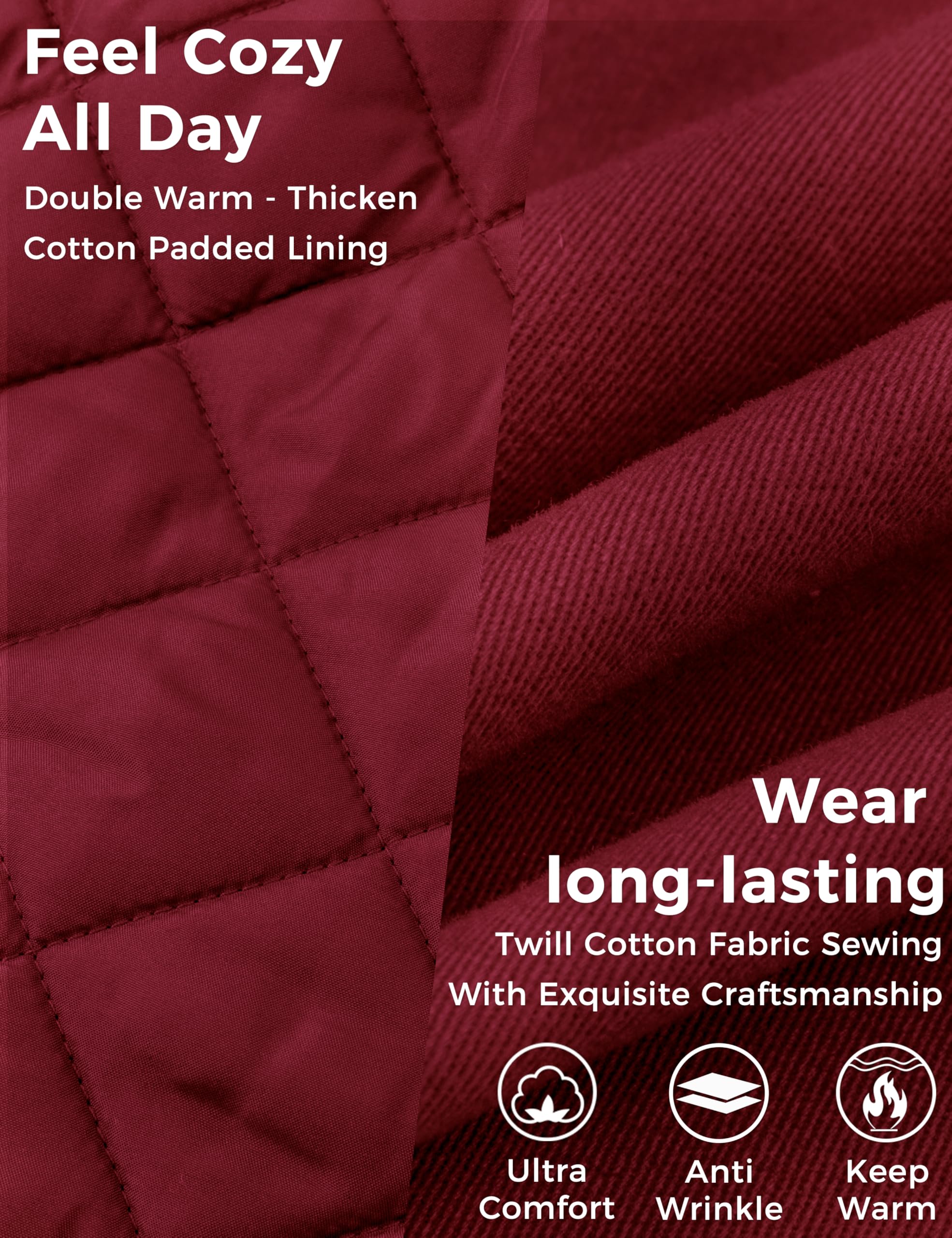 Wantdo Giacca con Cappuccio Rimovibile Cappotto Caldo Invernale da Esterno Parka con Fodera in Pile Giubbotto Antivento Donna