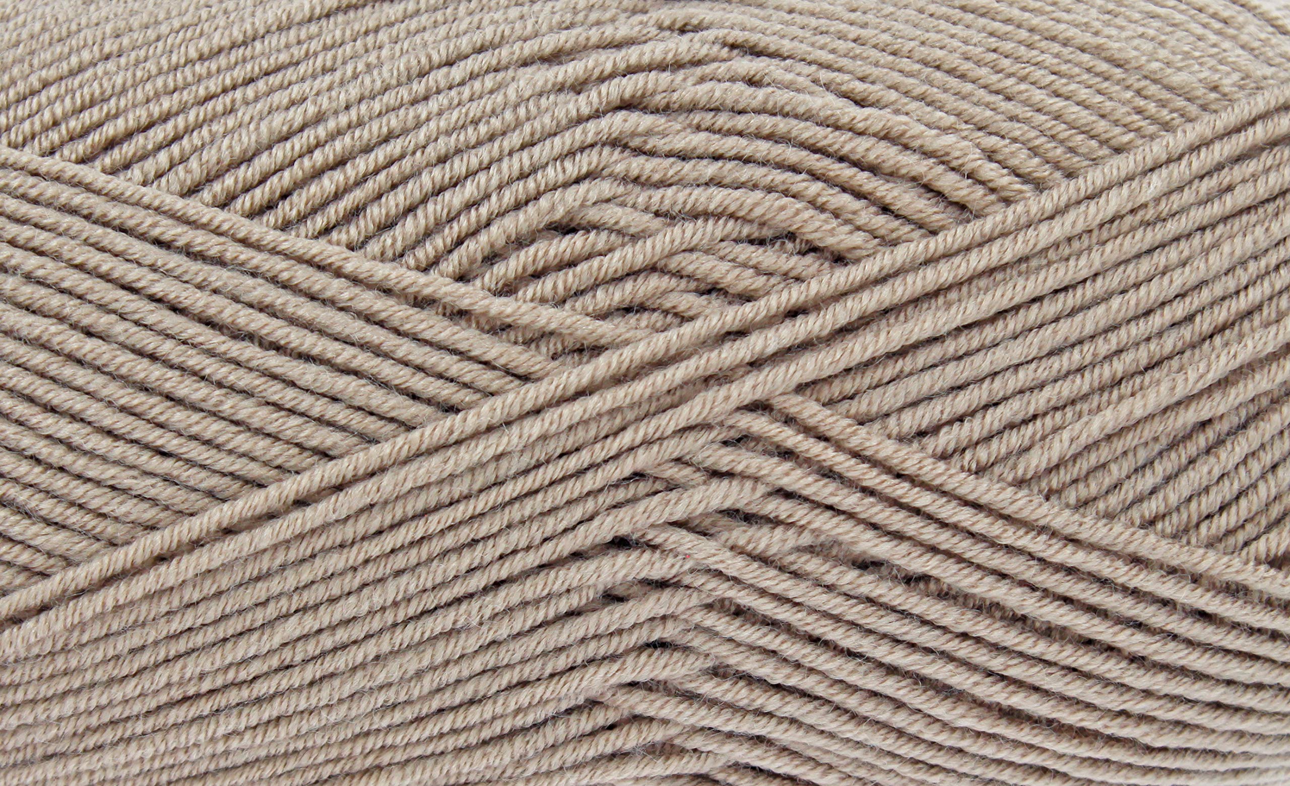 King Cole Brown Cherish Dk Double Knit Yarn 100% Acrylic Self Patterning - Pebble 3315