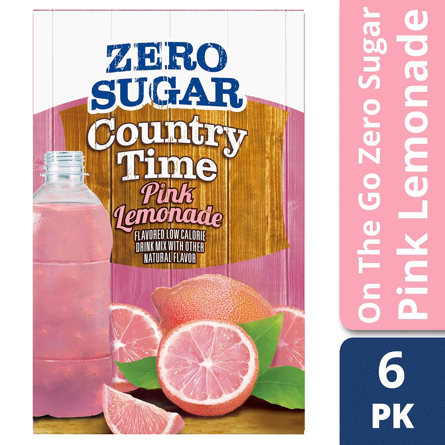 Country Time Sugar-Free Pink Lemonade Drink Mix (6 On-the-Go Packets) image 4
