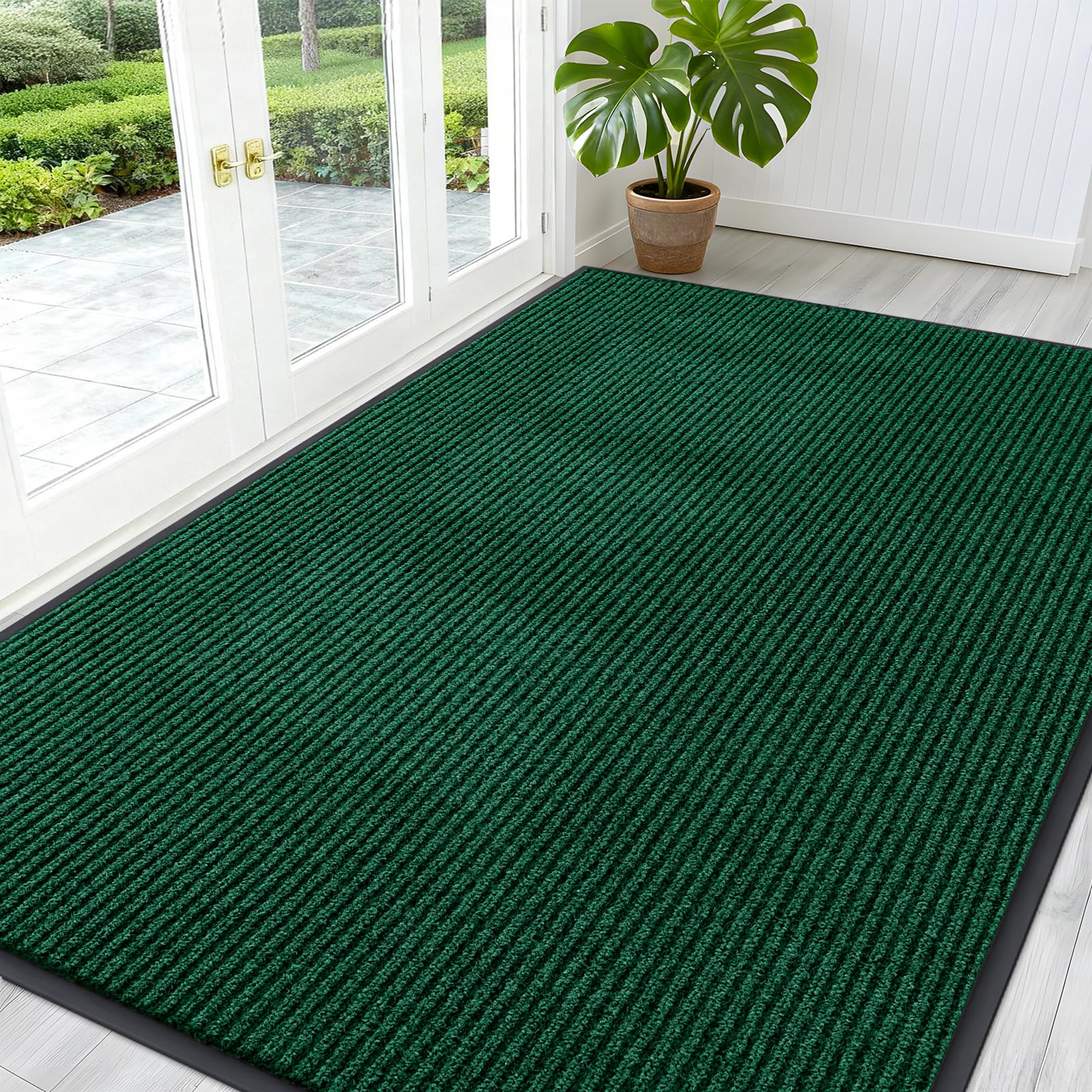 OLANLY Front Door Mat Indoor Outdoor Entrance, Waterproof Heavy Duty Doormat, Fade Resistant, Low Profile, Easy Clean Patio Porch Welcome Floor Mats for Entry, 29.5x17, Beige — view 119