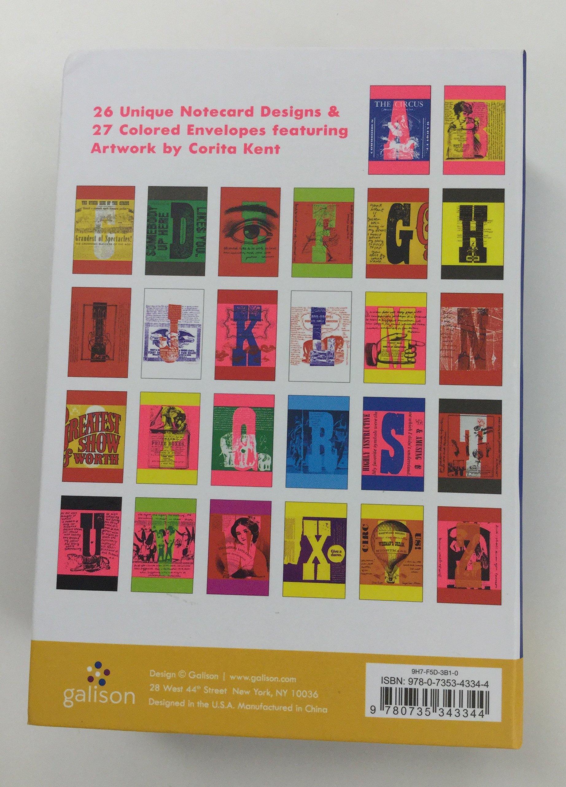 Corita Kent Circus Alphabet Design: Boxed Notecards