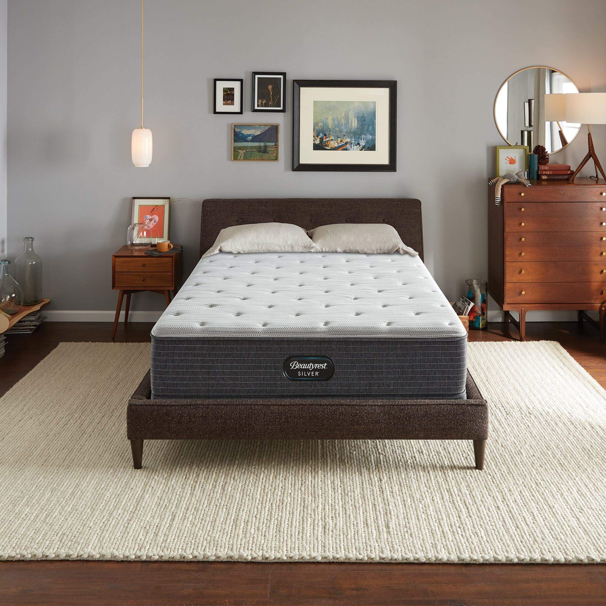 Beautyrest Silver BRS900 12.25” Medium Queen Mattress, Cooling