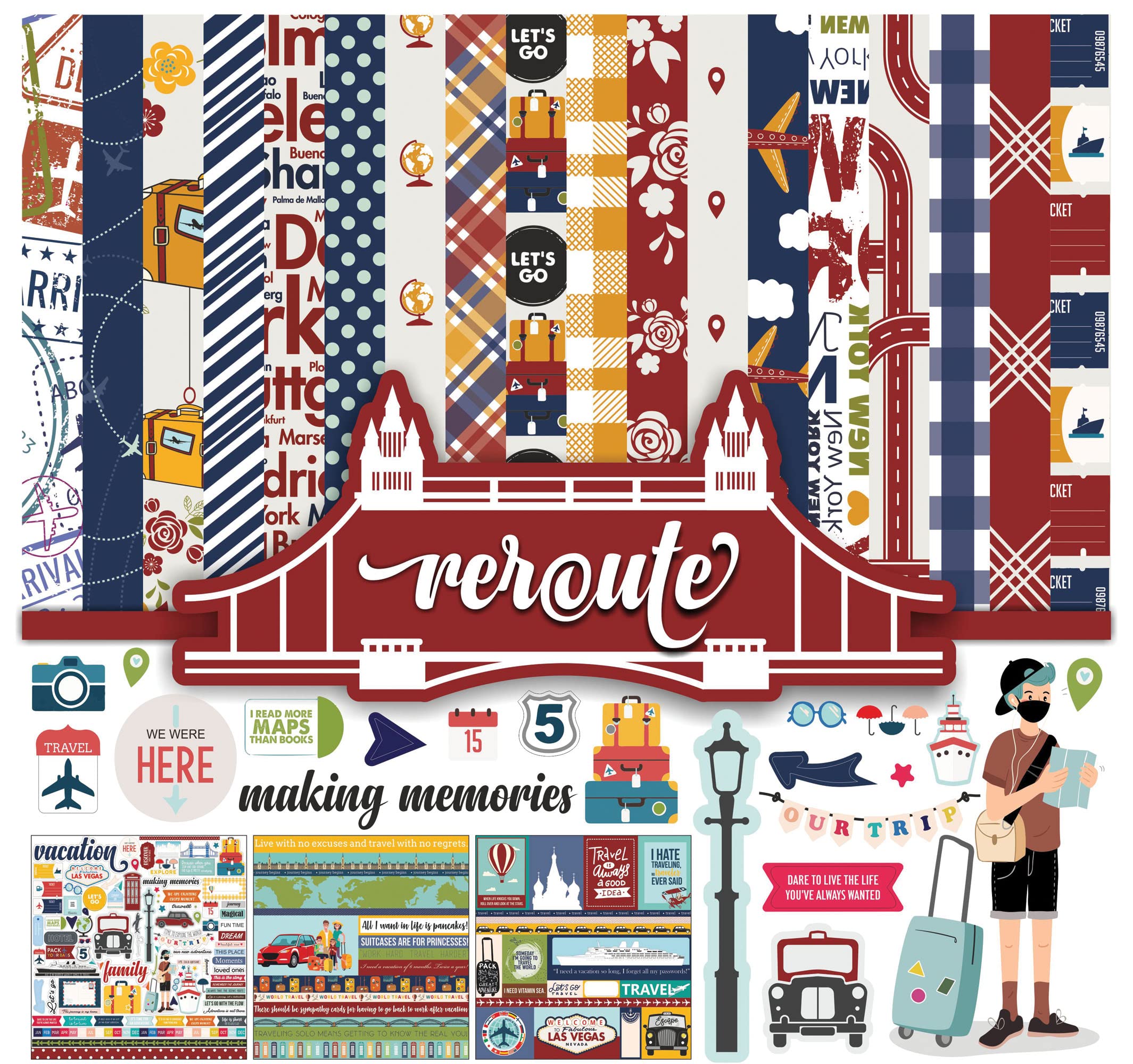Kit scrapbooking 16 pages multicolores pour réussir vos albums sans gaspiller de papier