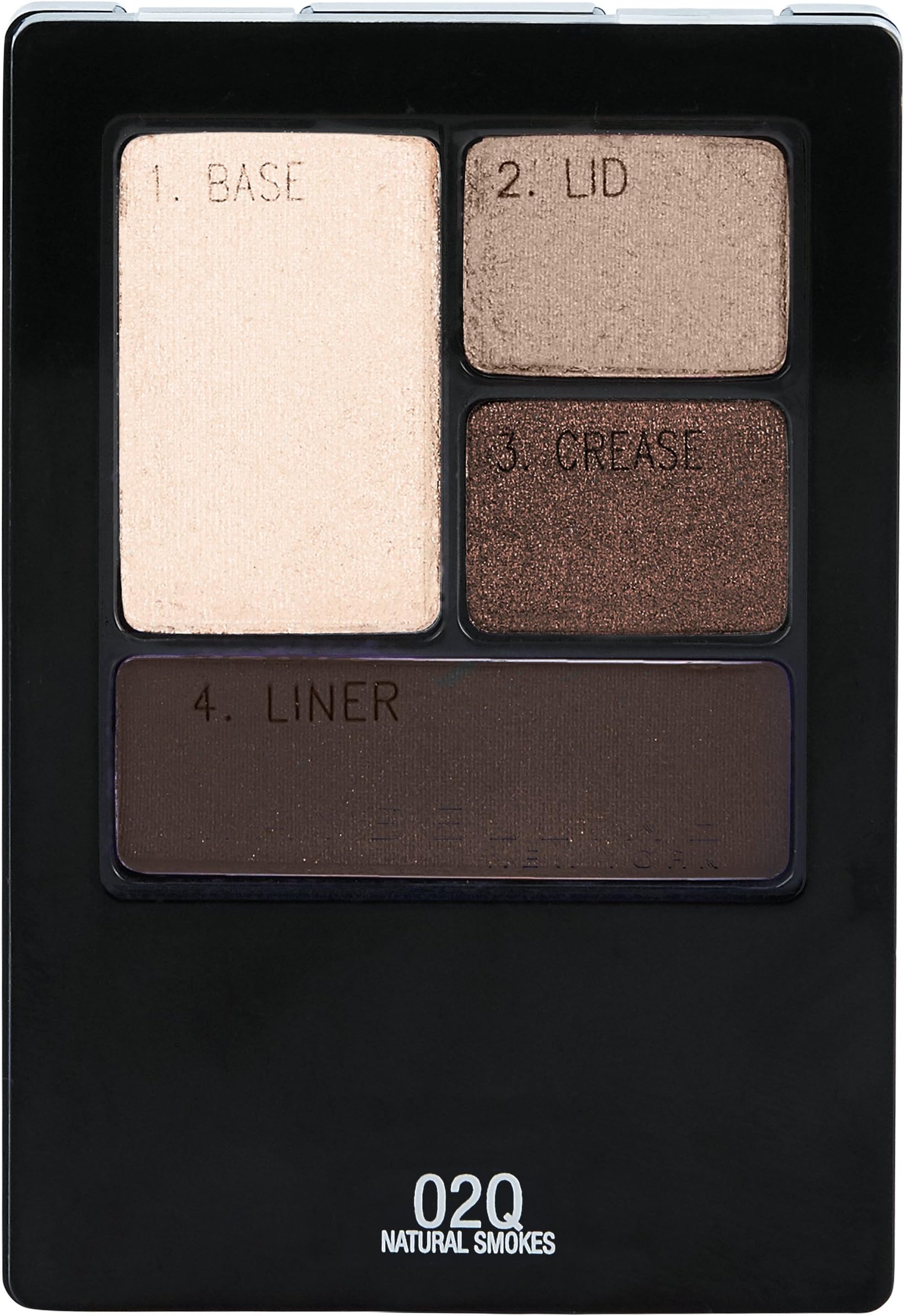 Maybelline New York Expert Wear Eyeshadow Quads, Natural Smokes, 0.17 oz.