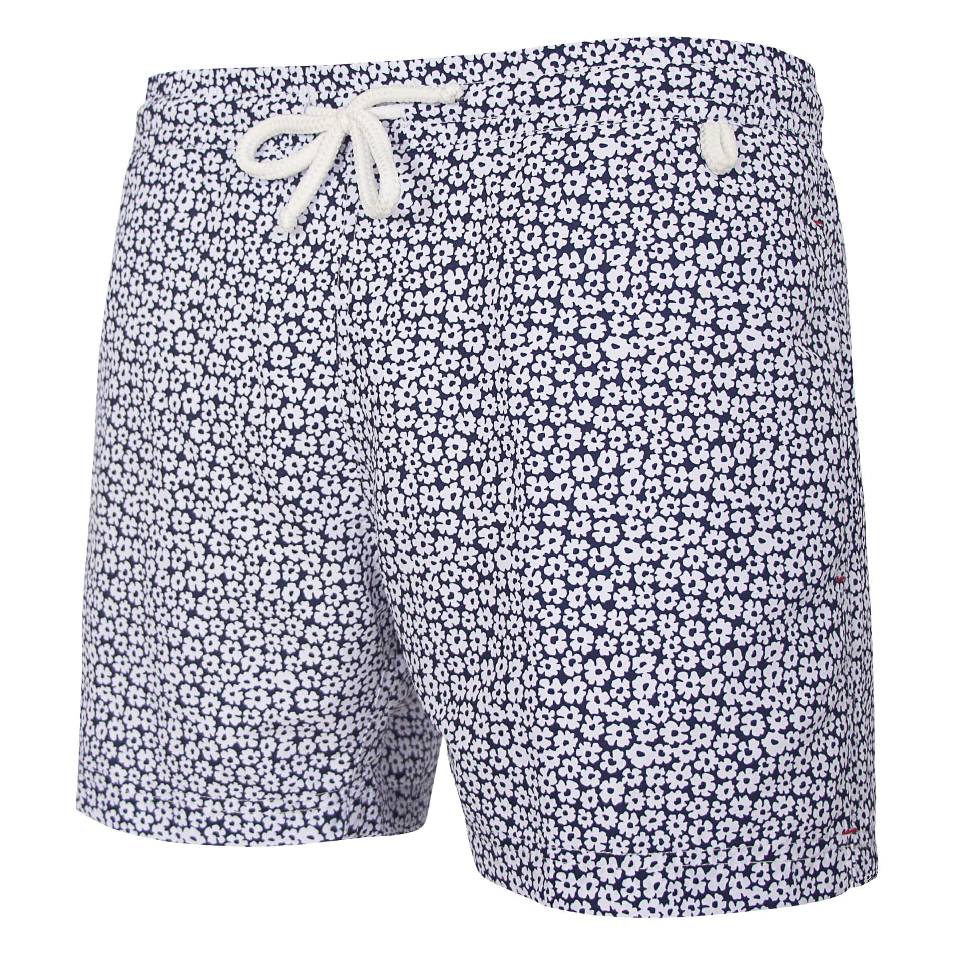 Bañador para Hombre Natación, Diseño de Flores, Color Azul y Blanco - Montauk 800, Azul, XXL