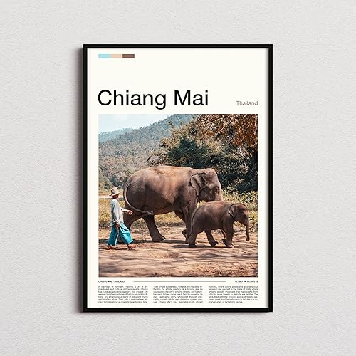 Impresión de Chiang Mai, póster de Chiang Mai, arte de pared de Chiang Mai, impresión artística de Tailandia, foto de Chiang Mai #3