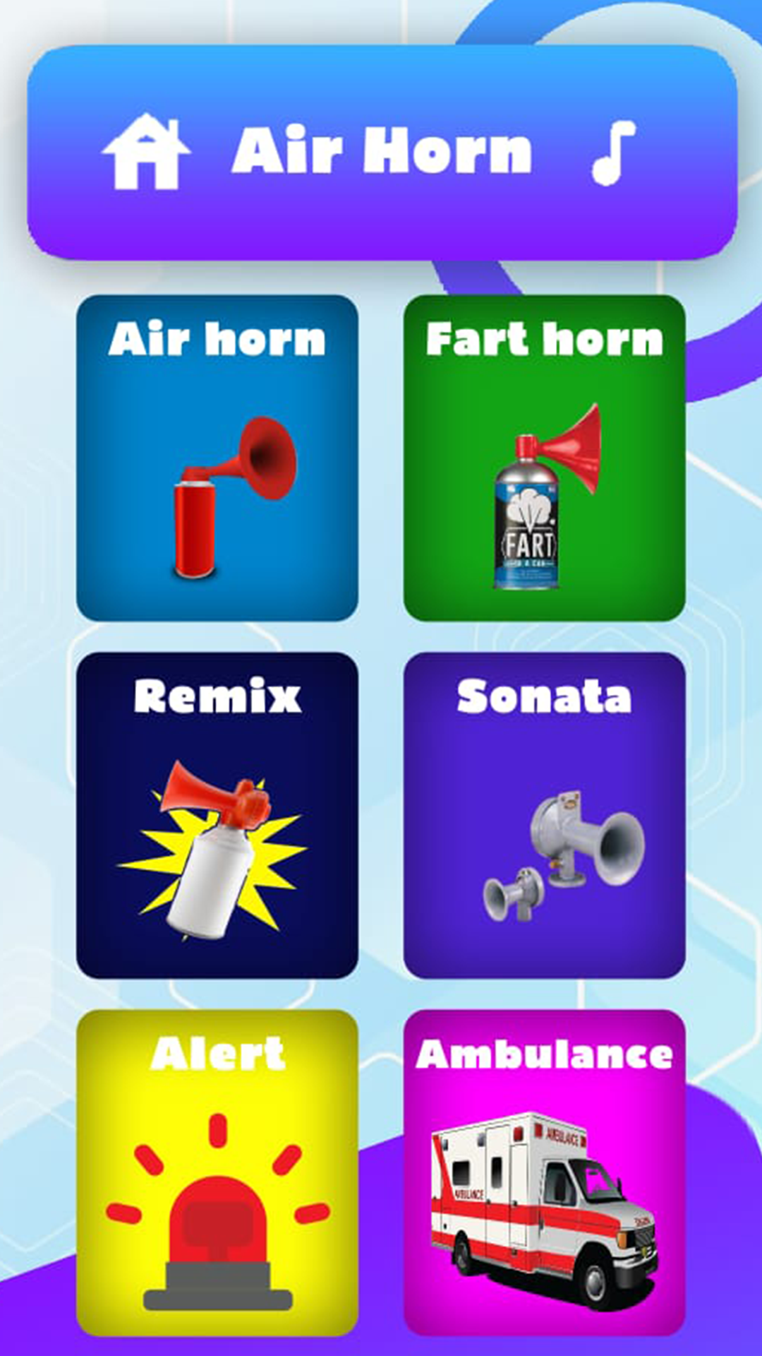 Air Horn Funny Prank Sirens Sound prank Game