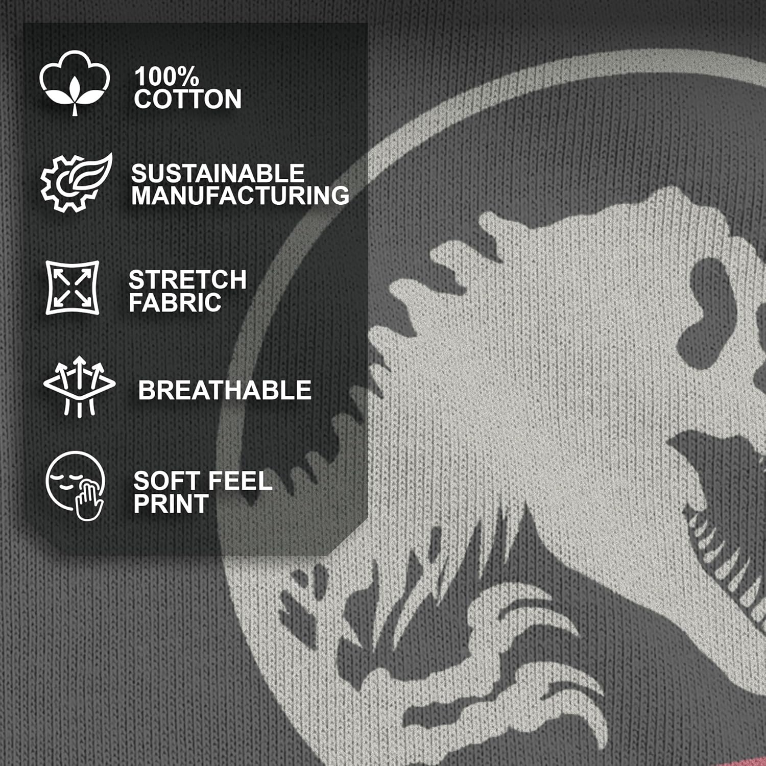 Men's Jurassic Park Distressed Logo T-Shirt - Image 4