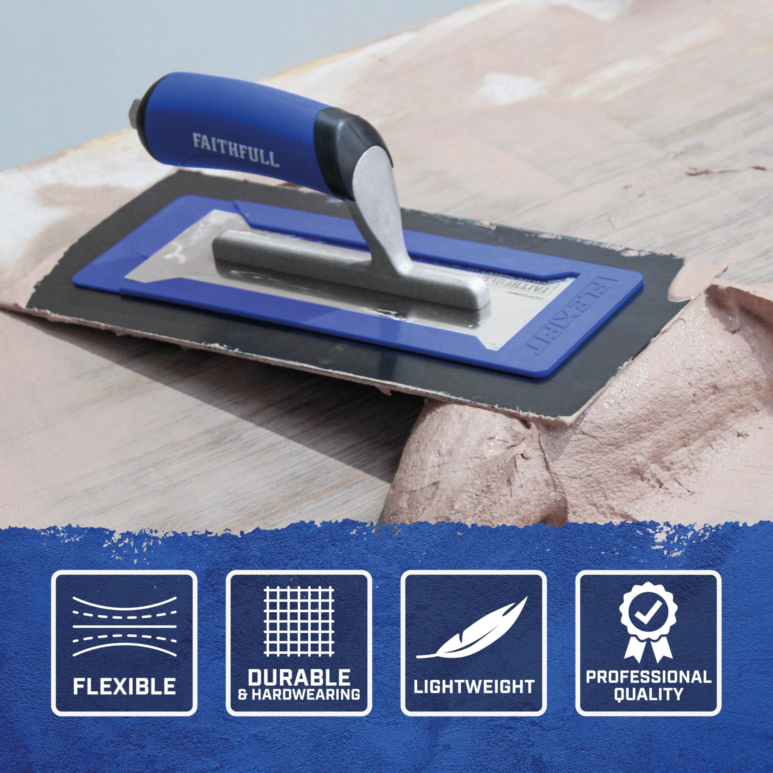 Faithfull Flexifit Flexi - Lama intercambiabile in plastica, senza schiuma, 405 mm