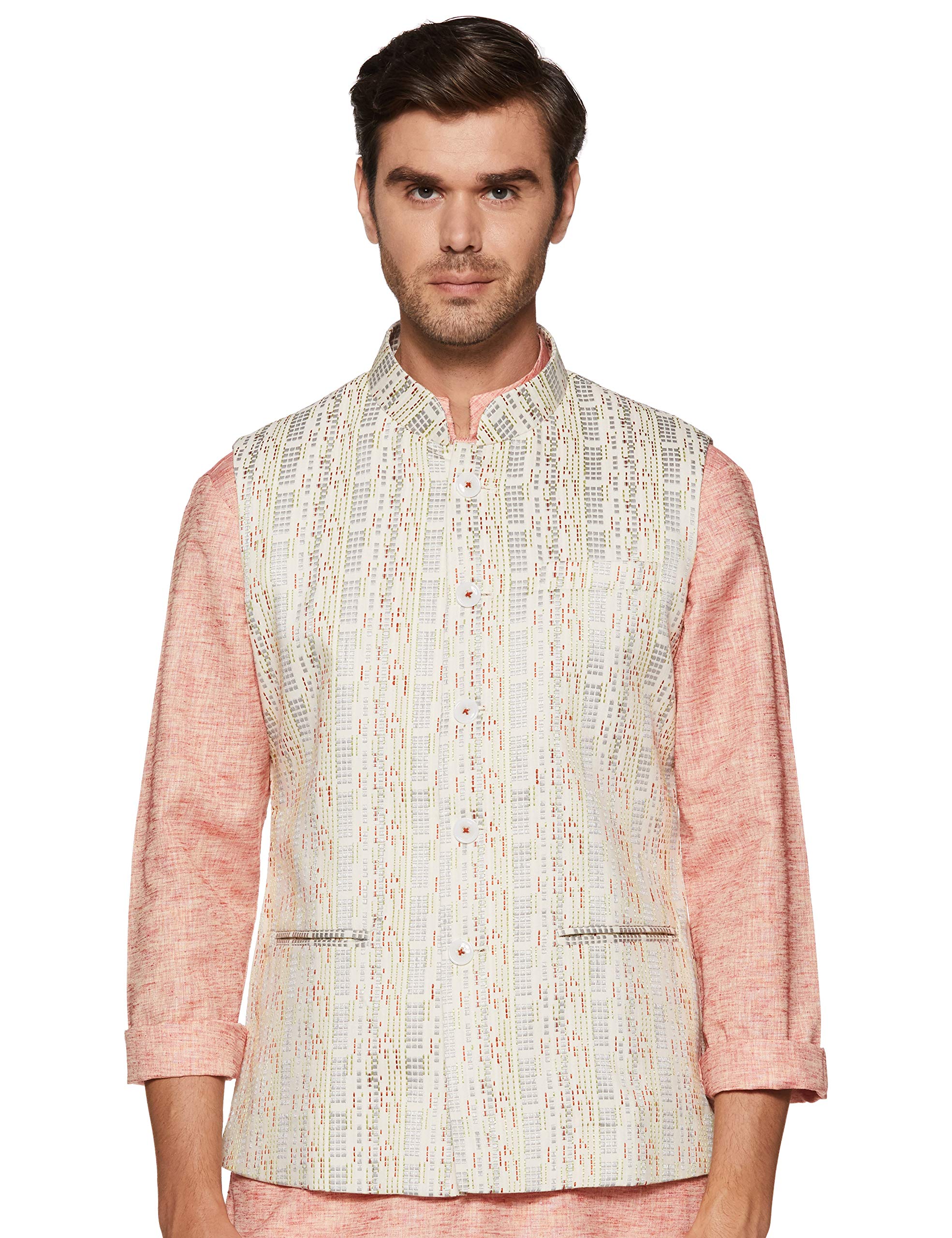 Ethnix by RaymondMen's Poly Viscose Waist Coat