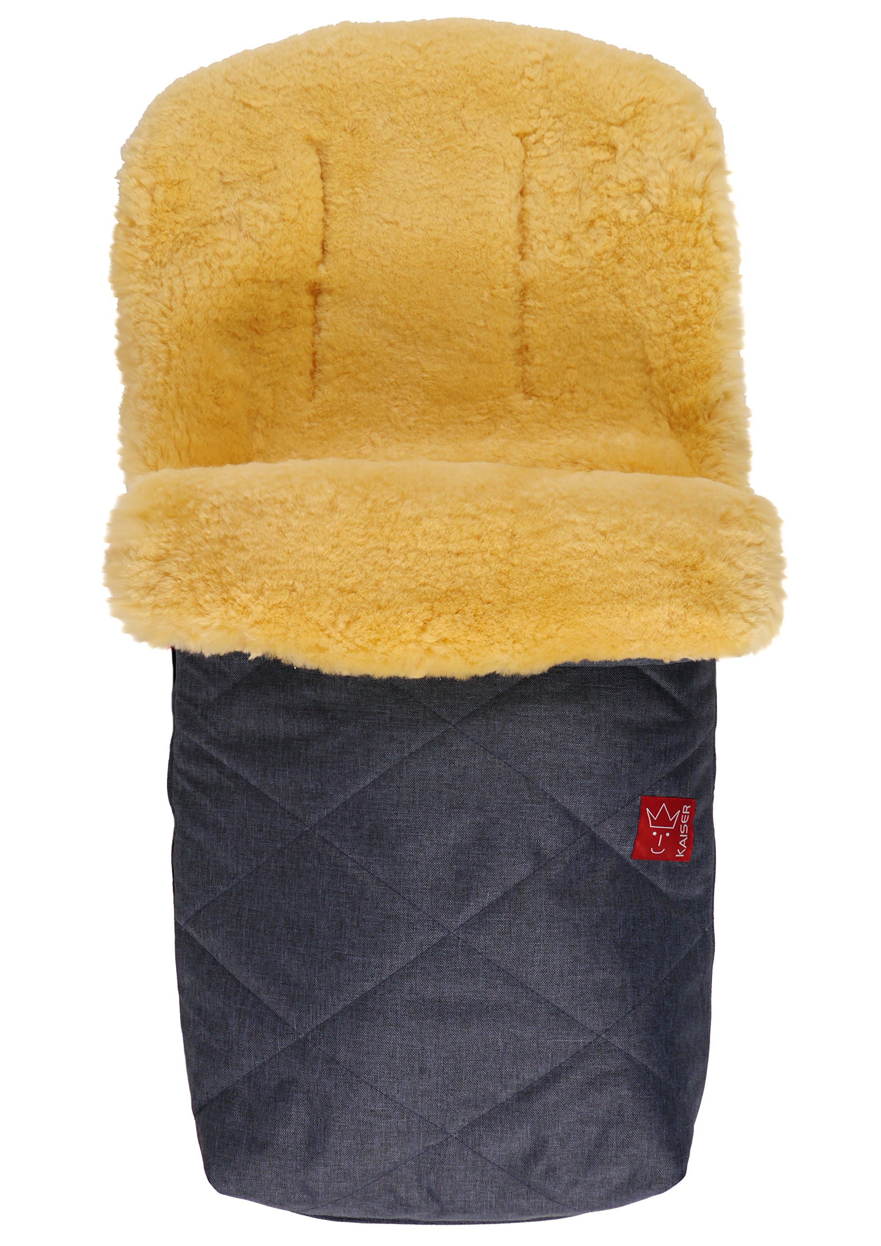 Kaiser Natura - Sacco nanna in pelle di agnello, colore: Blu marino