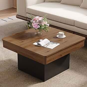 Luoxiao Square Coffee Table, 30.7'' Engineered Wood Mid
