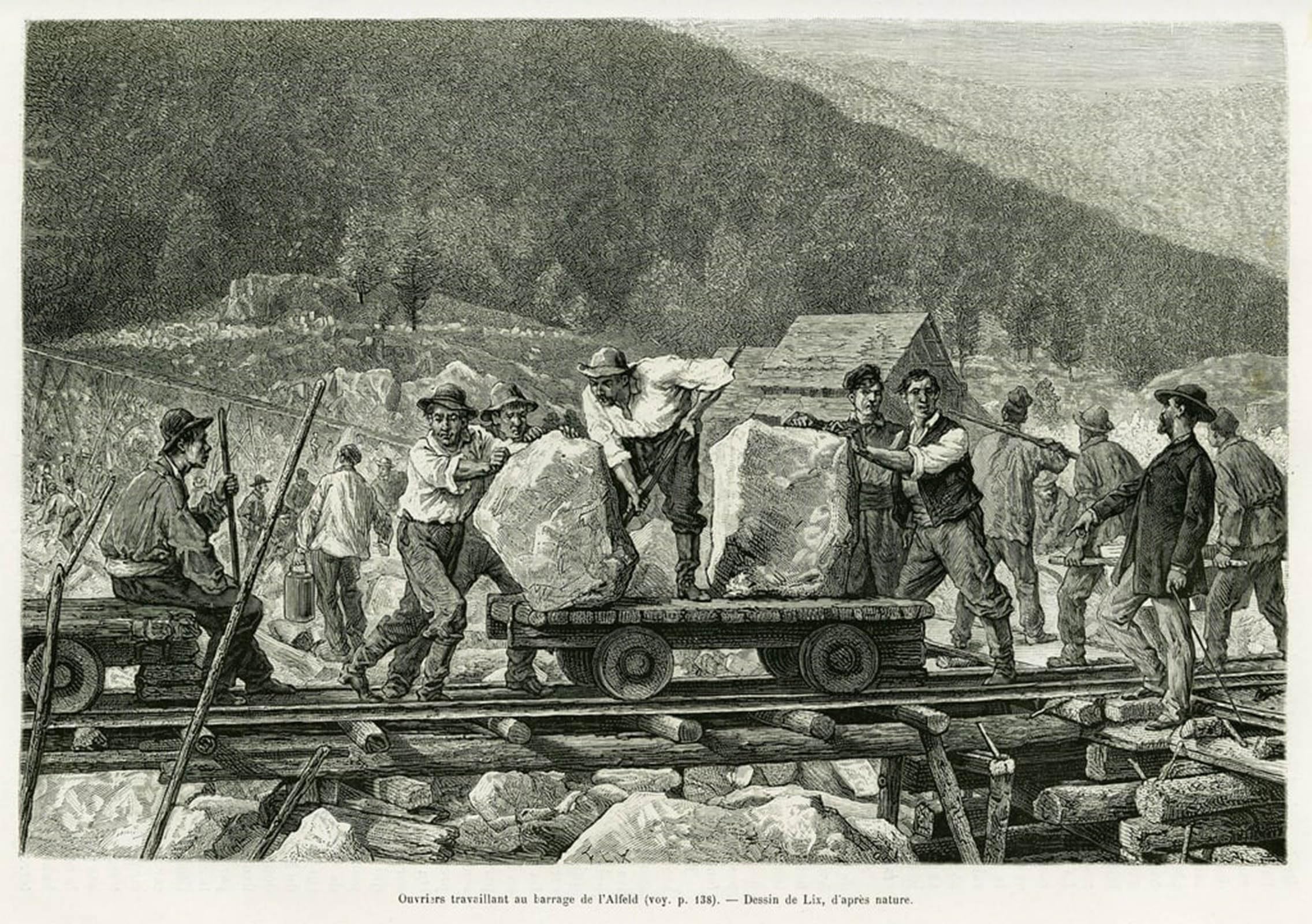 Pintura al óleo de la presa de Alfeld: Dale vida a tus paredes con arte clásico de 60x90cm 5