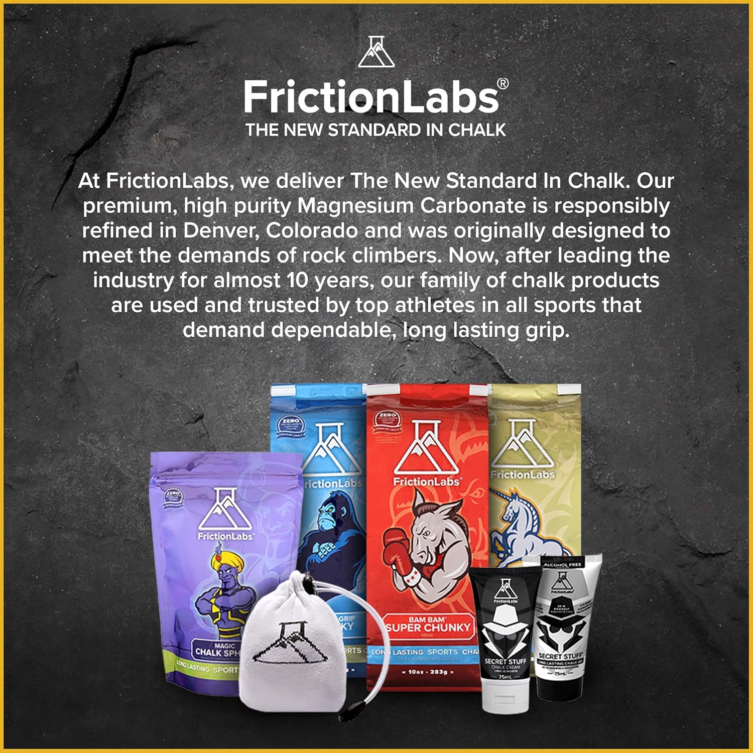 Friction Labs Secret Stuff Liquid Chalk 3-in-1 Bundle - Original, Alcohol Free and New Hygienic Formulas - Trusted by 100+ Pro Athletes in Weight Lifting, Rock Climbing, Gymnastics & More : Sports & Outdoors