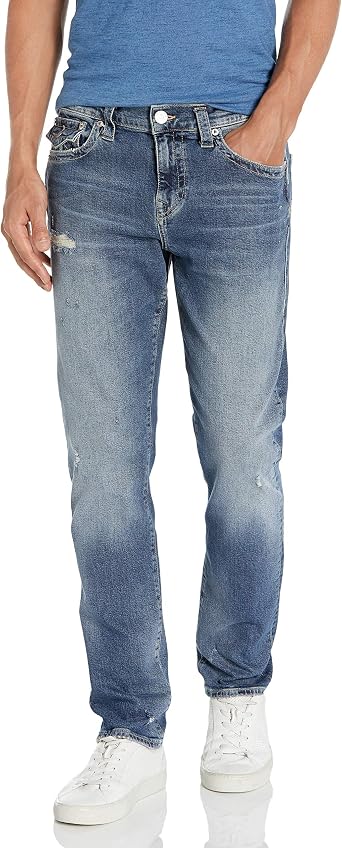 Amazon.com: True Religion Geno Jeans de pierna recta ajustados para hombre  : Ropa, Zapatos y Joyería