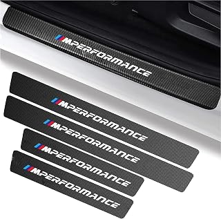 DecalHub 4 PCs Car Door Sill Protector Stickers | Universal Anti Scratch Door Sill Car Stickers Self Adhesive Decal (M Per... Price In India
