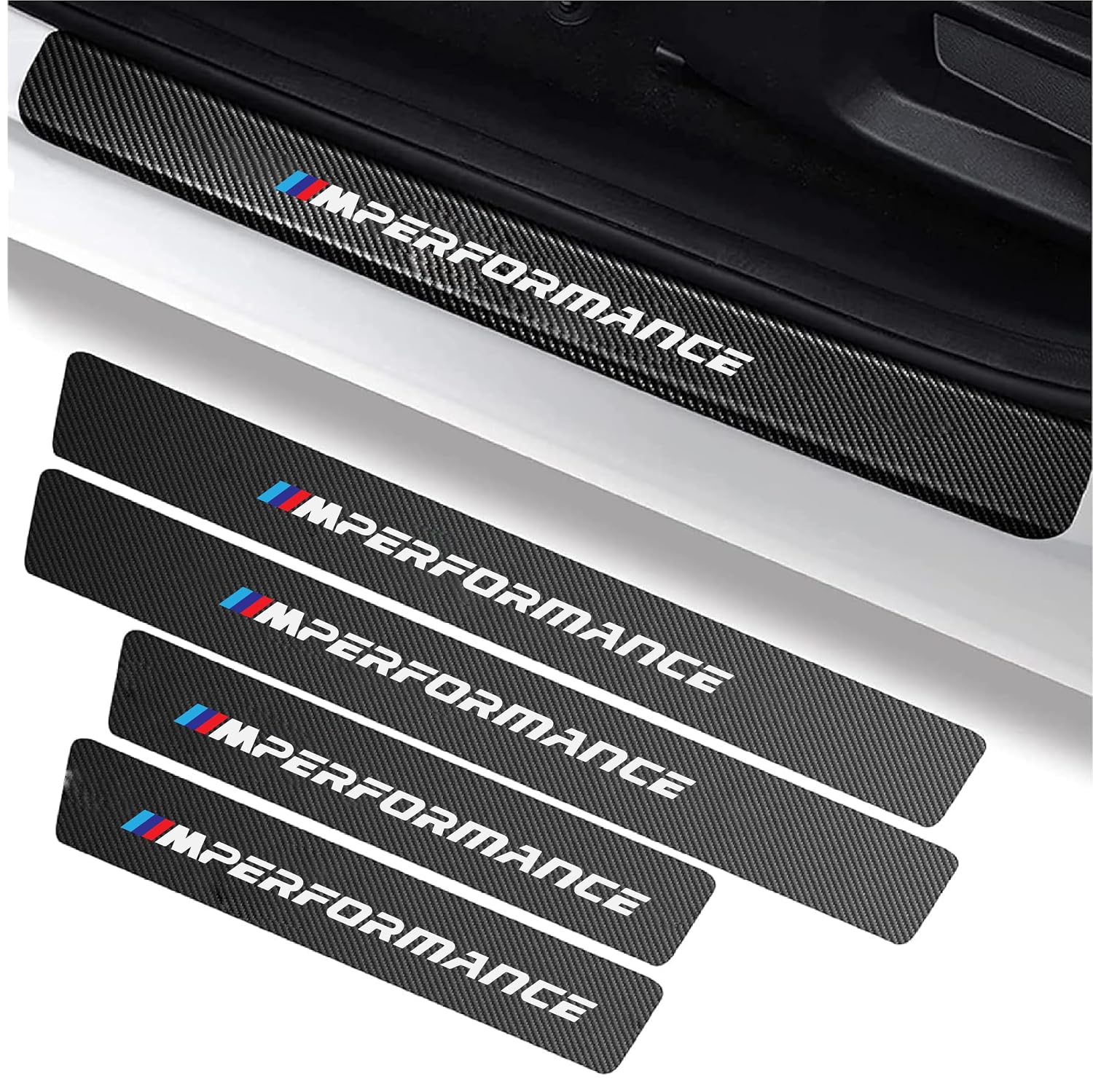 DecalHub 4 PCs Car Door Sill Protector Stickers | Universal Anti Scratch Door Sill Car Stickers Self Adhesive Decal (M Per... - Review, Price and Buying Guide
