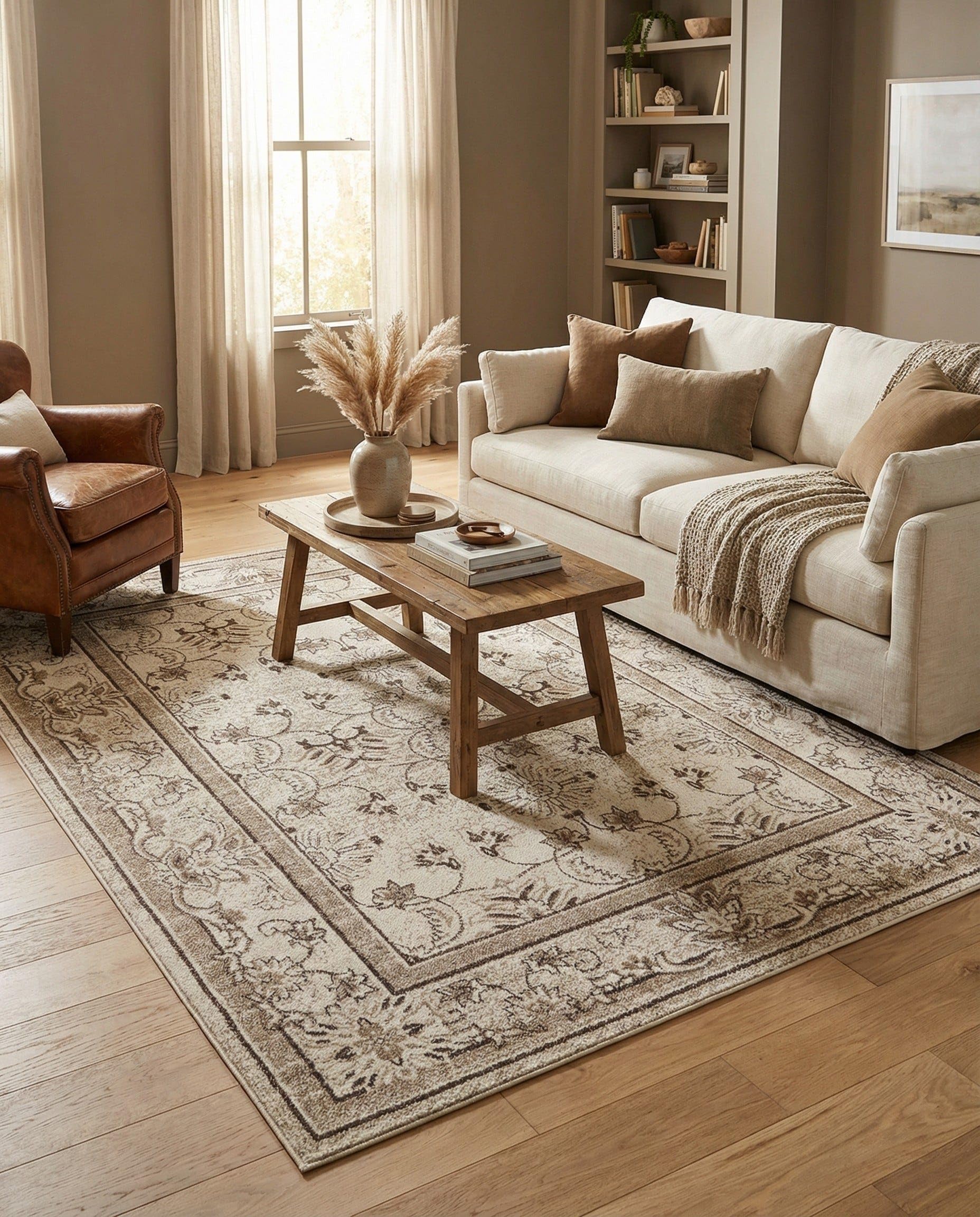 ACME Furniture RUG 60cm×60cm 美品 Amazon.com: Rugs.com Miranda Collection Rug – 7' x 10' Ivory