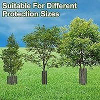 Vista 5 de Watayo Protectores de Tronco de Malla de Árbol de 20 Pies - Protector de Corteza de Árbol - Protector de Árbol de Red Flexible con 100 Piezas