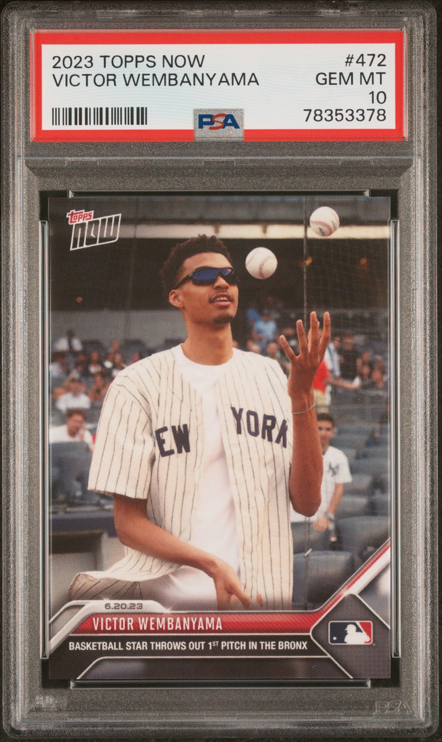 Amazon.com: Victor Wembanyama PSA 10 2023 Topps Now #472 Rookie