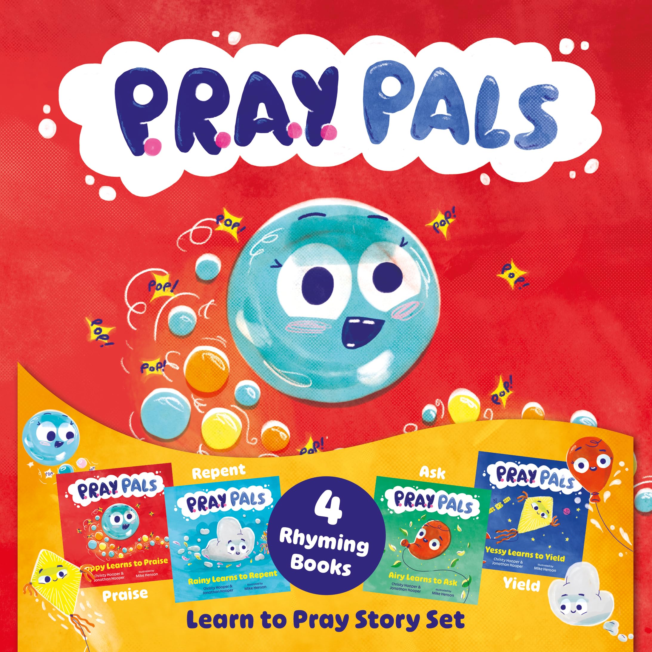 P.R.A.Y. Pals: Learn to Pray Story Set: 4 Rhyming Books (A Set of 4 Read-Aloud Christian Storybooks Teaching Kids About Prayer with Fun Characters, Bible Verses and Prayer Prompts)