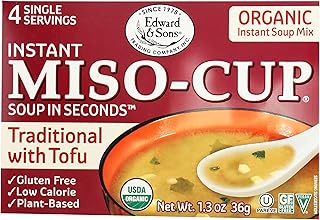 Edward & Sons Organic Traditional Soup with Tofu Miso Cup Instant Soup, 1.3 oz