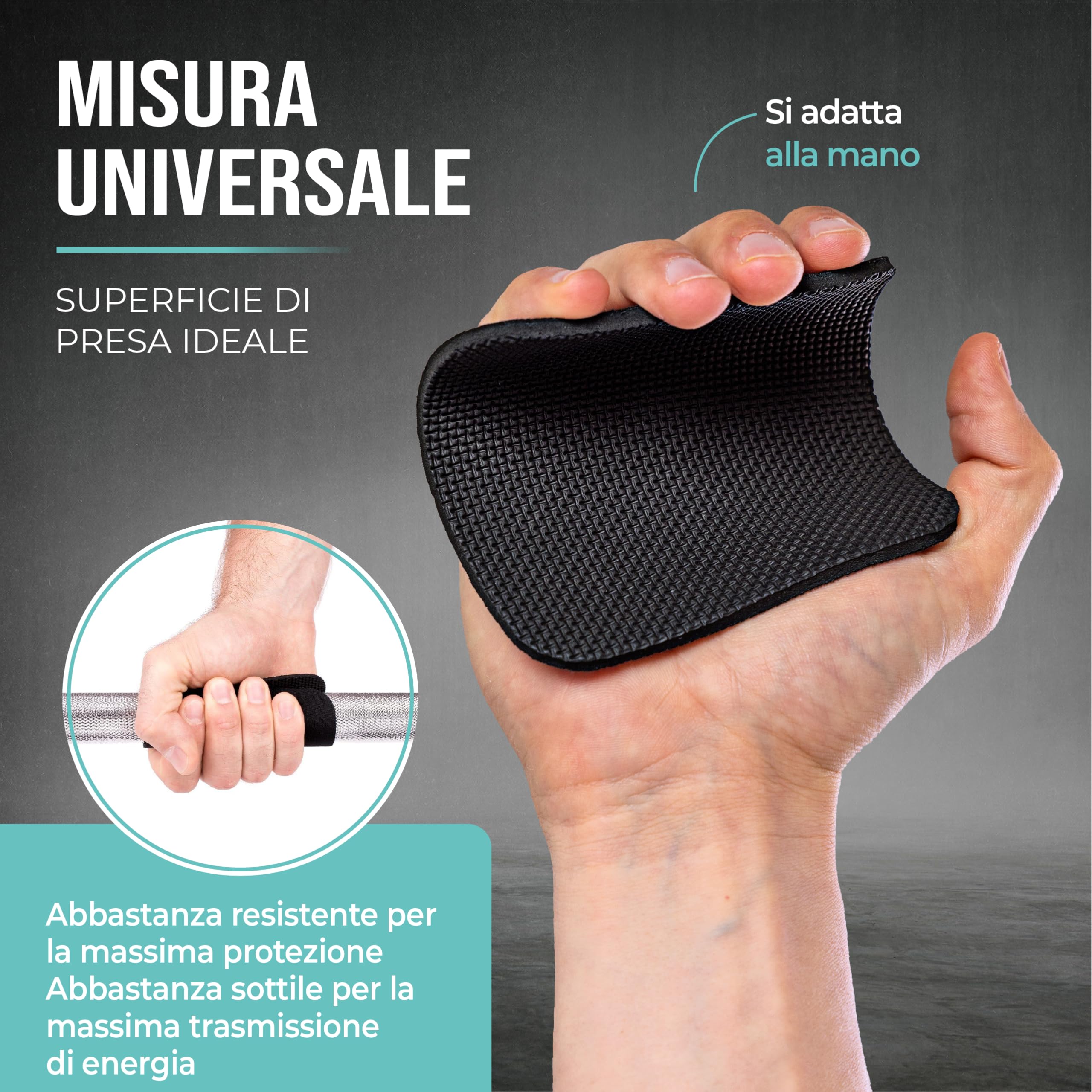 PULLUP & DIP Set di 4 cuscinetti in neoprene per trazioni, fitness e bodybuilding