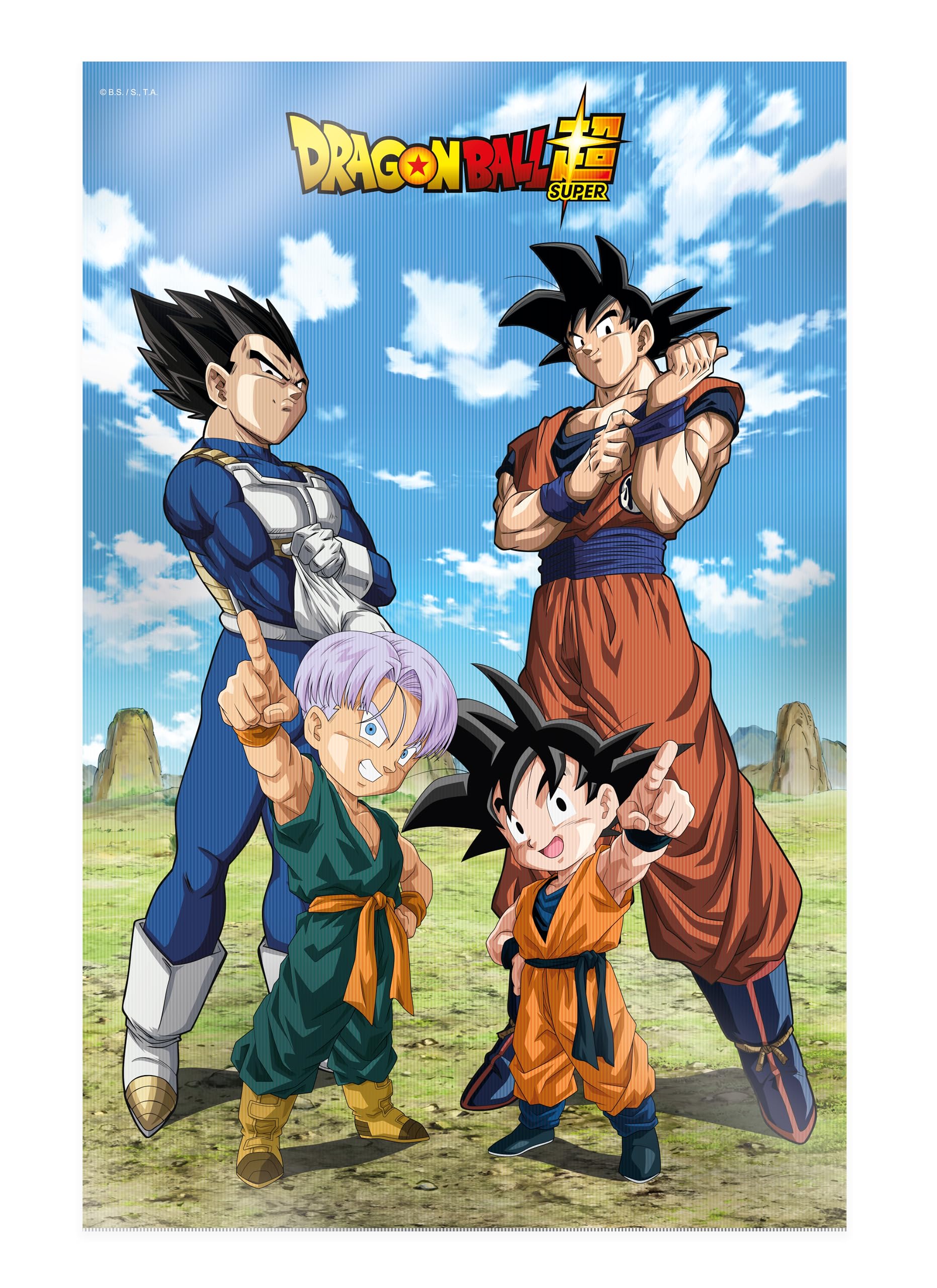SD TOYS - Poster 3D Battle of Gods Goku Vegeta Family Dragon Ball Super - Measures 38 x 58 cm