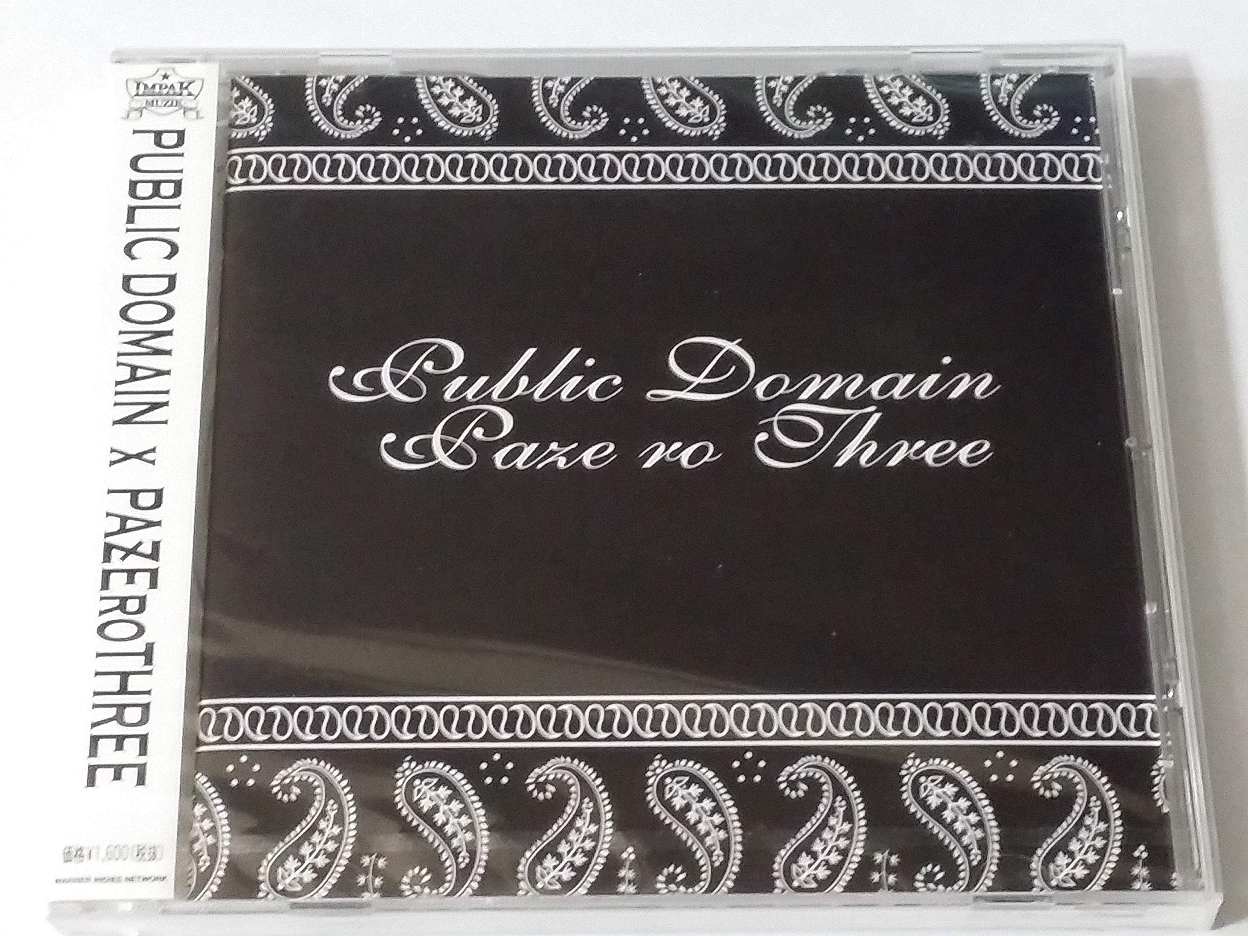 PUBLIC DOMAIN (6) PAZEROTHREE - Public Domain X Pazerothree - CD