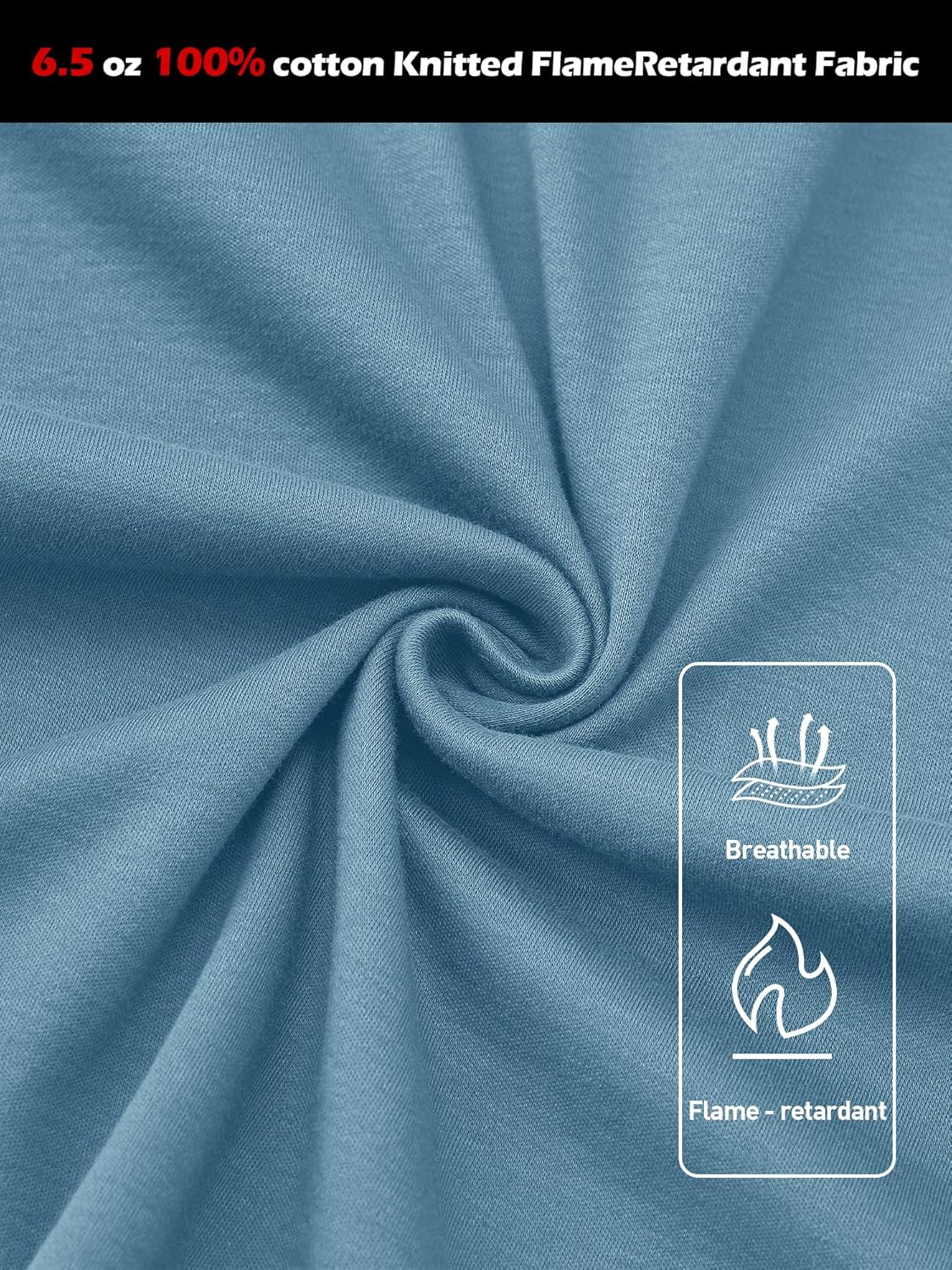 FR Shirts for Men 100% Cotton 6.5oz Lightweight NFPA2112/CAT2 Flame Resistant Shirts for Men Long Sleeve - Image 5