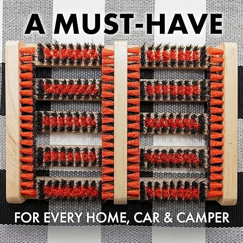 Miniatura 6 de JobSite Boot Scraper - Outdoor Boot Brush Scrubber Brush - Compact, Portable Shoe Cleaner for Home, RVs, Trucks, Kids - Timber Edition