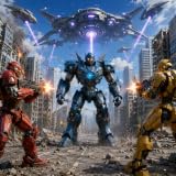 Multi Robot Transform Game Open World Game Futuristic Robot Battle