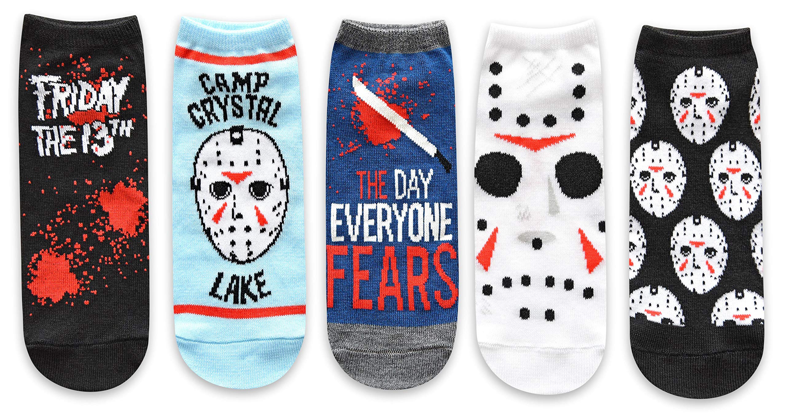 Sponsored Ad - Friday the 13th Jason The Day Everyone Fears Juniors/Womens 5 Pack Ankle Socks